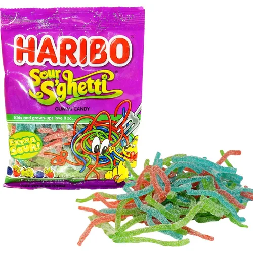 Miniatura 3 de Haribo Sour S'ghetti Gummi Candy, 5 onzas, (paquete de 2)