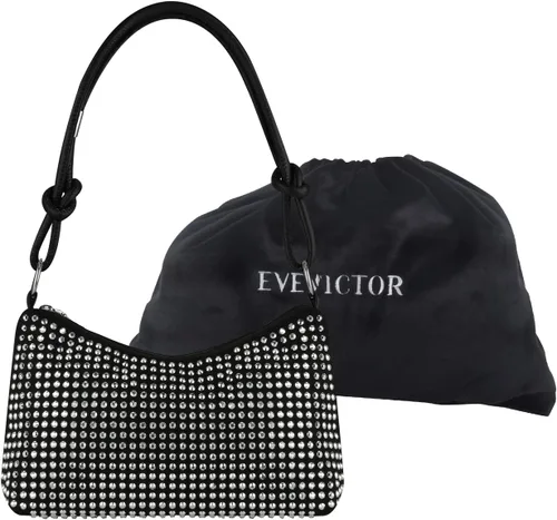 Miniatura 6 de Bolso de mano para mujer, bolso hobo brillante, bolso de hombro con diamantes de imitación, bolso cruzado brillante, elegante bolso de mano