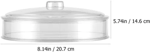 Miniatura 9 de Cabilock Contenedor para pan de pan, caja de almacenamiento de té de hojas sueltas, acrílico, transparente, apilable, caja de té PU, contenedor
