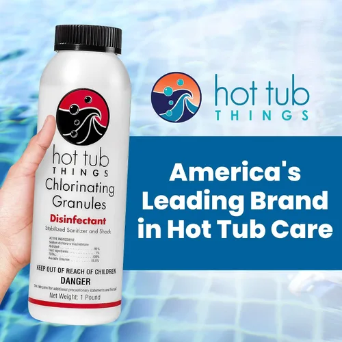 Miniatura 3 de Hot Tub Things Gránulos de cloro para bañera de hidromasaje y spa, concentrado de cloración de disolución rápida, desinfectante y oxidante