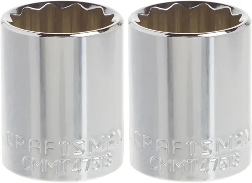 Miniatura 16 de CRAFTSMAN - Llave poco profunda, SAE, accionamiento de 1/2 pulgada, 1 pulgada, 12 puntas (CMMT47514)