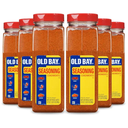 Miniatura 26 de OLD BAY Condimento, 24 onzas, un recipiente de 24 onzas de condimento multiusos OLD BAY con mezcla única de 18 especias y hierbas para cangrejos