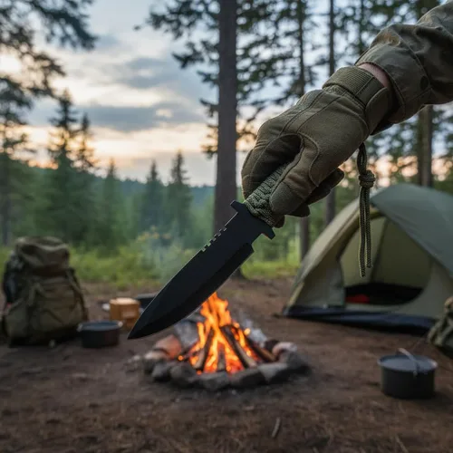 Miniatura 5 de SZCO Supplies Cuchillo de punta de lanza militar