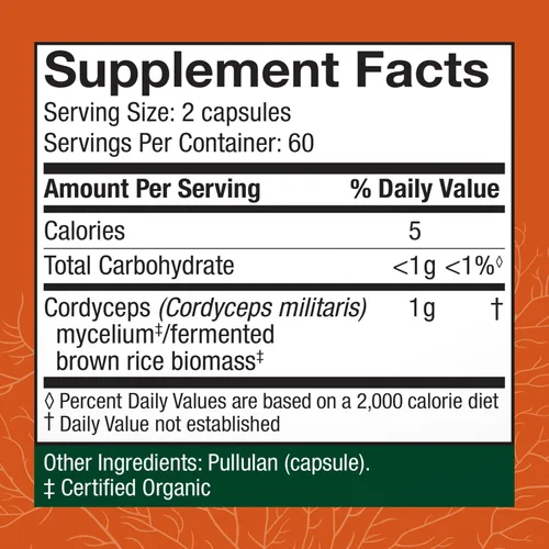 Miniatura 2 de Host Defense Cordyceps Cápsulas - Suplemento de apoyo inmunológico y energético - Suplemento de salud renal con Cordyceps - Suplemento de apoyo