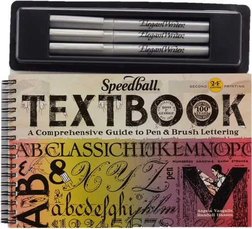 Miniatura 8 de Set de 6 marcadores de punta mediana para caligrafía Speedball Elegant Writer