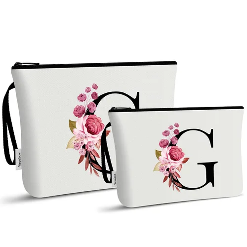Miniatura 95 de Vavabox A-Z Bolsa de Maquillaje Personalizada, Regalos de Cumpleaños para Mujeres y Mamá, Regalos para la Mejor Amiga, Bolsa de Cosméticos