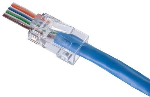 Miniatura 2 de Ideal Electrical 85-375 8P8C - Enchufe modular de una sola pieza, conector RJ-45 de diseño de alimentación para cables CAT6, par trenzado de 250