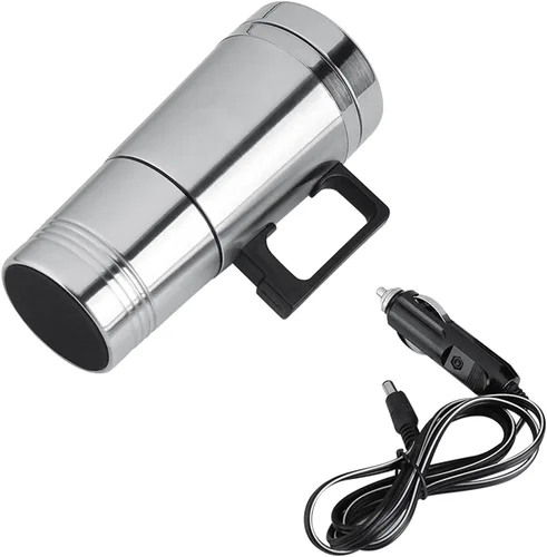Miniatura 9 de 24V/12V Hervidor eléctrico de viaje 300mL Calentador de agua portátil de acero inoxidable para uso en el hogar del coche Camping