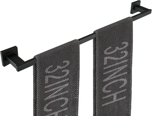 Miniatura 17 de LANC Toallero de mano para baño, montado en la pared, de níquel cepillado, toallero de baño de acero inoxidable de 12 pulgadas para inodoro