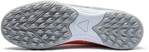 Miniatura 2 de LEOCI Zapatos de fútbol Suela de césped para hombres y mujeres y niños zapatos de goma en relieve duraderos para exteriores Plateadoanaranjado