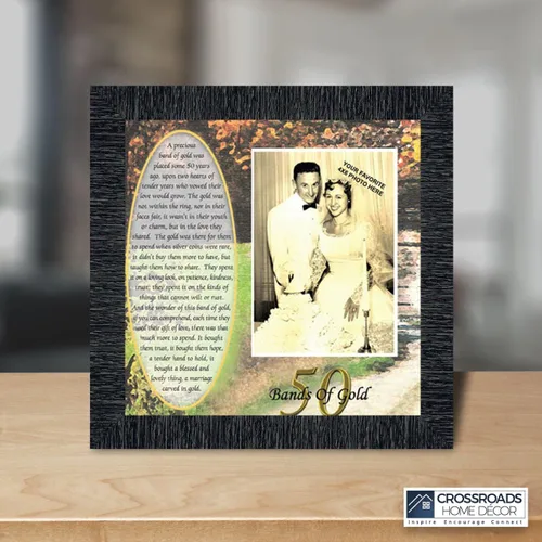 Miniatura 4 de Crossroads Home Décor Boda 50 para padres, decoraciones de 50 aniversario para fiesta, aniversario de oro, regalos de 50 años, 50 para parejas, Gris