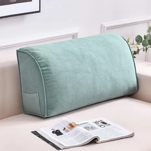 Miniatura 10 de Almohada de lectura para cabecero, almohada de cuña, triangular, suave, para cabecero, cojín de apoyo para el respaldo del sofá cama, almohada