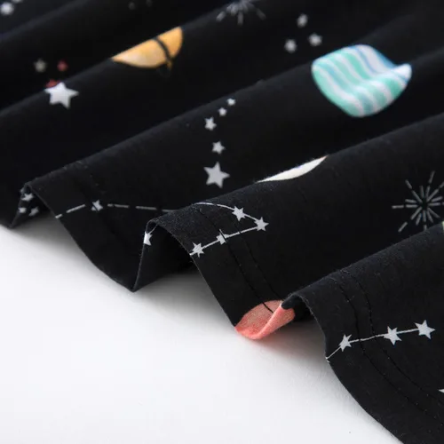 Miniatura 7 de Inadays Camisón de algodón para mujer, ropa de dormir de manga corta, camisón casual con estampado, pijama holgado y cómodo