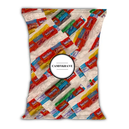 Miniatura 13 de CandyKrave Twizlers - Caramelo de fresa en forma de torsión - (2 libras, más de 70 piezas) Caramelo a granel envuelto individualmente - Caramelo