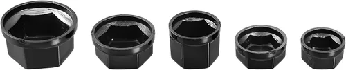 Miniatura 5 de Motoforti Tapón de rosca para motocicleta, tapa de tuerca de perno, cubierta decorativa para Kawasaki para Honda, negro