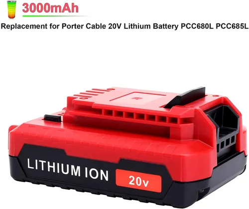 Miniatura 3 de ELEFLY Paquete de 2 baterías PCC680L 20V Max 3.0Ah compatibles con cable Porter 20V, batería de litio PCC681L PCC682L PCC685L PCC670B PCC710B