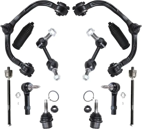 Miniatura 69 de Detroit Axle - Kit de extremo delantero para Ford 1998-2001 Explorer Mercury Mountaineer, 4 barras estabilizadoras delanteras y traseras, 2 brazos