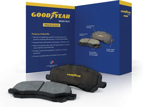 Miniatura 2 de Goodyear Frenos GYD1194 Pastillas de freno traseras de cerámica de carbono para Cadillac Escalade 20-07, Escalade ESV 20-07, Escalade EXT 13-07