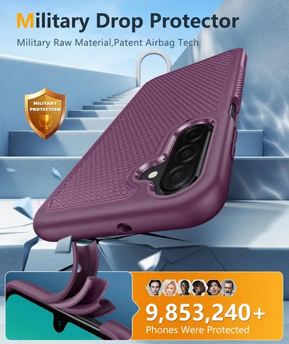 Miniatura 295 de FNTCASE Funda para iPhone 17 Pro: Fundas delgadas translúcidas de color azul claro compatibles con MagSafe, protección completa de la cámara