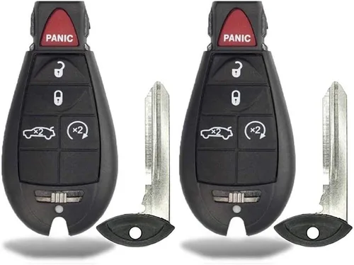 2 nuevos llaveros sin llave de 5 botones de arranque remoto para coche Fobik M3N5WY783X, IYZ-C01C para 300 Challenger Charger Durango Jeep Grand