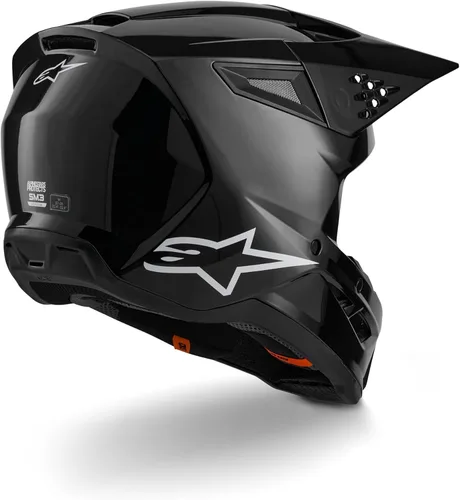 Miniatura 5 de Alpinestars SM3 sólido motocross y casco todoterreno ECE06/DOT Negro lustrado