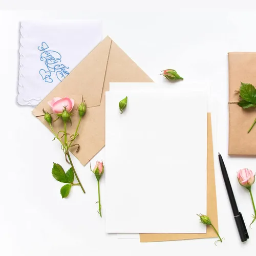Miniatura 4 de Pañuelos bordados para boda, lágrimas felices, pañuelos de boda con bordes de encaje festoneados para el día de la boda novia