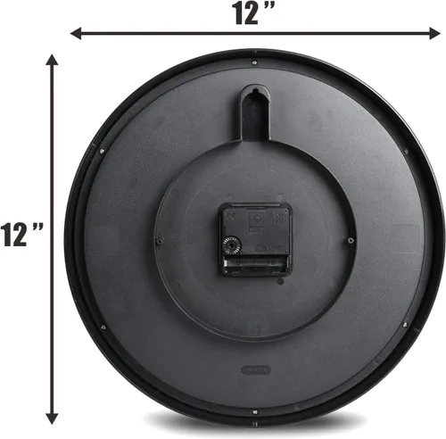 Miniatura 7 de Plumeet Reloj de pared para dormitorio, de 12 pulgadas, funciona con pilas, reloj de cuarzo silencioso para decorar la cocina y la sala de estar
