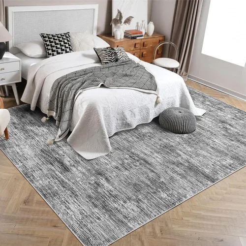 Miniatura 48 de RUGSREAL - Tapete pequeño de 2x3 con base de goma, resistente a las manchas, moderno, color liso, contemporáneo lavable, para la entrada, sala