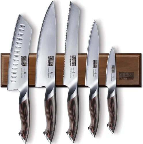 Miniatura 8 de HOSHANHO - Cuchillo de pelar de 3.75 pulgadas, cuchillos de cocina pequeños de acero inoxidable japonés de alto carbono, cuchillo de fruta ultra