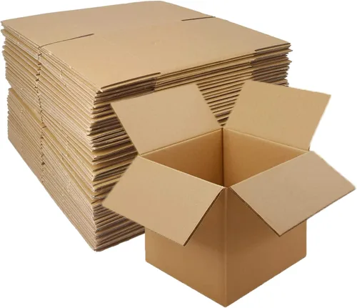 Miniatura 11 de zmybcpack Paquete de 25 cajas de envío de 10x7x5 pulgadas, cajas de cartón para envío, sobres de cartón corrugado Kraft, sobres de cartón para envío