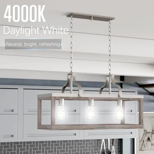 Miniatura 4 de GvvooHome - Bombillas LED regulables Edison, bombilla LED E26 equivalente a 60 W, luz blanca fría 4000K, bombillas vintage ST58, CRI de 90+, 6 W 600