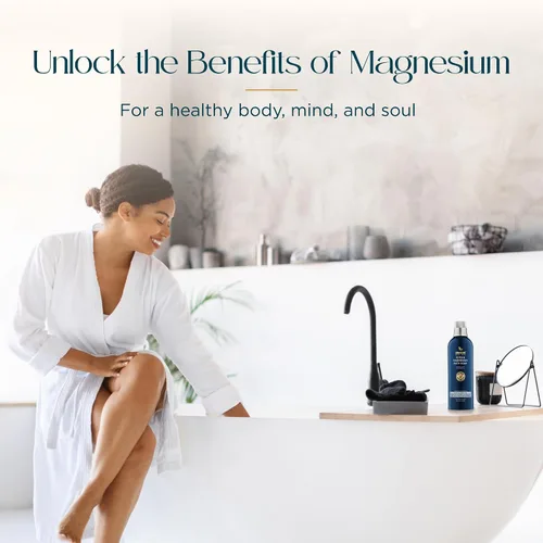 Miniatura 4 de Abundant Natural Health baño de magnesio oceánico impregnado con aceite de lavanda para hidratar, calmar e hidratar la piel, relajar y reponer