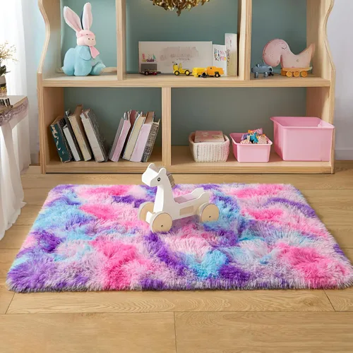 Miniatura 36 de Tepook Alfombras súper suaves y esponjosas para sala de estar, alfombras de área de 8 x 10 pies para dormitorio, alfombra moderna peluda, alfombras