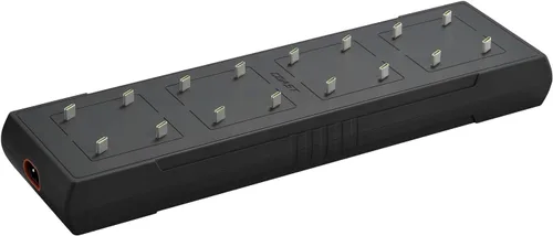 COAST ZXCS16 Cargador de puerto USB-C de 16 clavijas para baterías recargables Coast Zithion-X AA y AAA, montaje en pared, 8 pilas AA incluidas