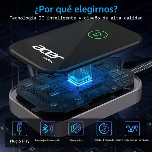 Miniatura 5 de Acer Gadget - Adaptador inalámbrico CarPlay para Apple — Adaptador inalámbrico Apple CarPlay inalámbrico para iPhone Actualización de CarPlay