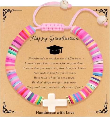 Miniatura 40 de Regalos navideños para niños, niñas adolescentes, mujeres, linda pulsera de cruz para niñas, regalos de Navidad cristianos para mujeres, ideas