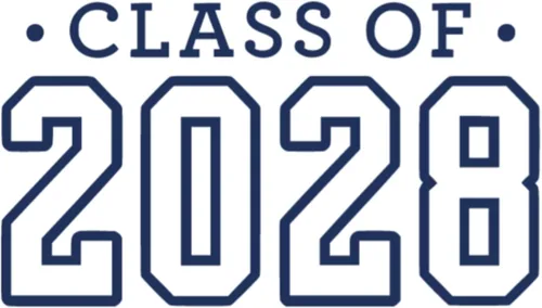 Miniatura 24 de Class of 2028 Iron On Decal, Senior Class Shirt Patch, Heat Transfer, HTV Graphic Tshirt Sticker, DIY Crafts, Pick Size Color, Iron-On Almost Gold