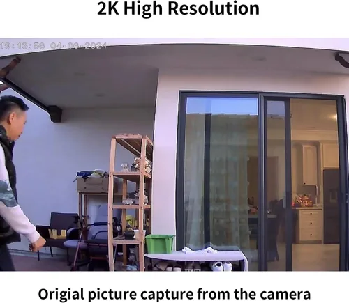 Miniatura 3 de LETSCEE - Cámaras de seguridad inalámbricas para exteriores o interiores, cámaras Alexa para seguridad del hogar en el exterior
