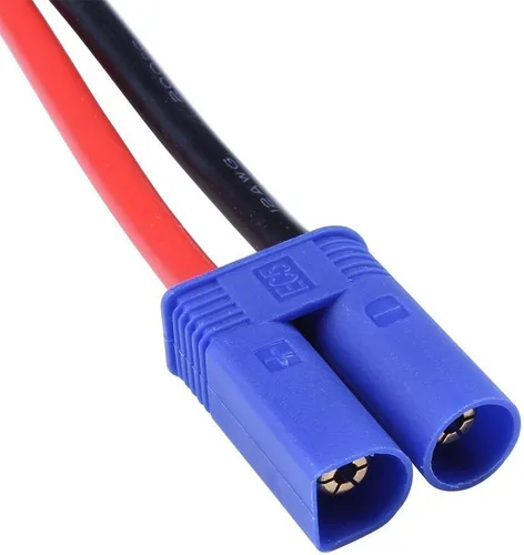 Miniatura 4 de FLY RC 2 unids EC5 conector macho a 0.157 in Banana macho enchufe Lipo batería equilibrio cable de carga 11.8 in cable de silicona cargador