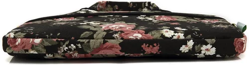 Miniatura 8 de kayond - Bolsa de hombro resistente al agua con patrón de rosa negra para laptop de 12 y 13 pulgadas, funda para laptop de hombro tipo bandolera