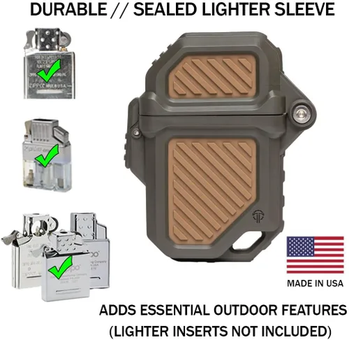 Miniatura 2 de Thyrm PyroVault 2.0 - Armadura de encendedor compatible con insertos Zippo, para protección, menos evaporación y retención, fabricado en los Estados