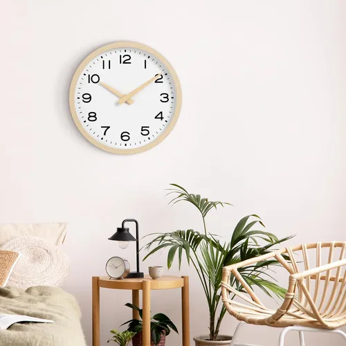 Miniatura 7 de AKCISOT Reloj de Pared de 14 Pulgadas, Relojes de Pared Grandes Bohemios a Batería Sin Tic Tac, Reloj Grande Silencioso Moderno Decorativo para Sala