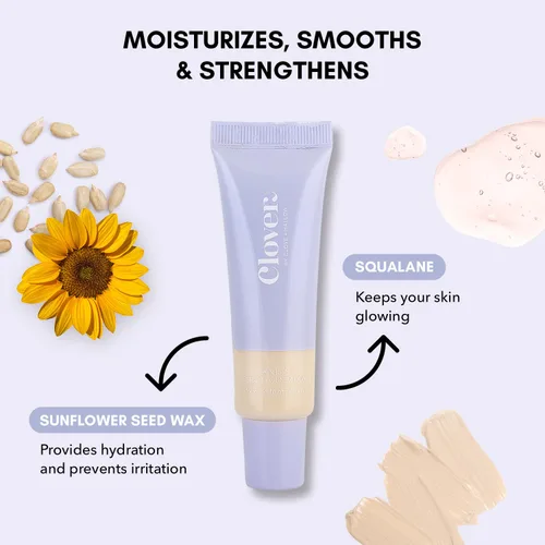 Miniatura 6 de Clover Skin Is In Serum Foundation Suero facial hidratante, base ligera, libre de crueldad animal y vegano, con escualano y cera de semillas de 10