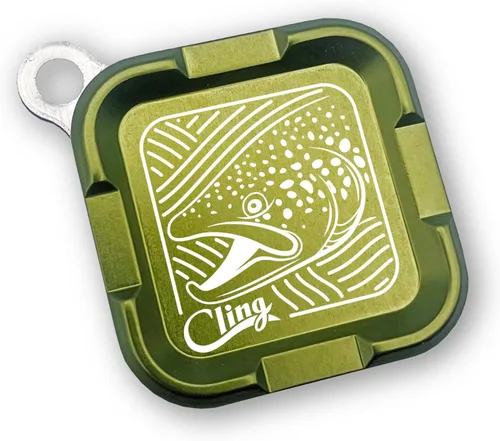 Miniatura 12 de Cling Fishing Products Mag Grab® Mini – Soporte magnético compacto para moscas y organizador para pescadores (Brown Town, Naranja)