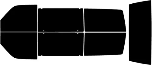 True Line Automotive Kit de tinte de ventana precortada compatible con Chevrolet Astro 4 puertas Minivan 1990-2002 5% todas las ventanas laterales y