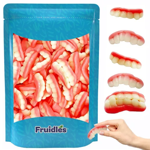 Miniatura 9 de Fruidles Gummi Teeth Candy, deliciosas gomitas de sabores de frutas (1 libra)