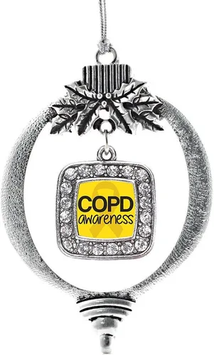 Miniatura 212 de Inspired Silver - Nana púrpura - Adorno de Navidad plateado - Adorno cuadrado para árbol de Navidad con circonita cúbica - Decoración colgante