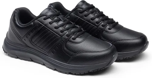 Miniatura 3 de Bruno Marc Zapatos de trabajo antideslizantes para hombre, zapatos de trabajo ligeros impermeables y tenis de restaurante o servicio de alimentos