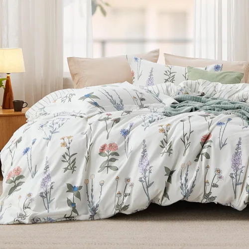 Miniatura 11 de Bedsure Funda de edredón tamaño Queen – Juego de funda de edredón reversible a cuadros con cierre de cremallera, juego de ropa de cama de 3 piezas