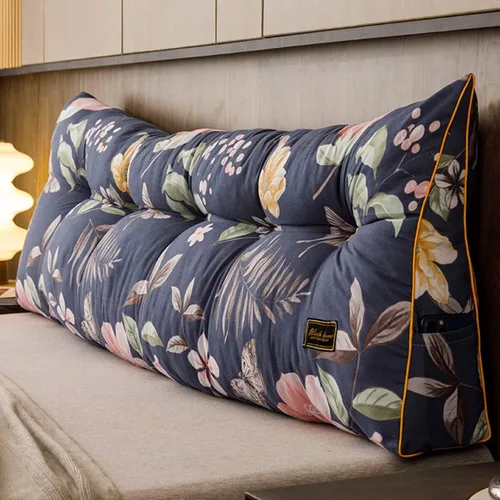 Miniatura 9 de Funda de almohada triangular grande para cabecero tamaño Queen, cojín para cabecero y respaldo, soporte de posicionamiento, almohada de descanso